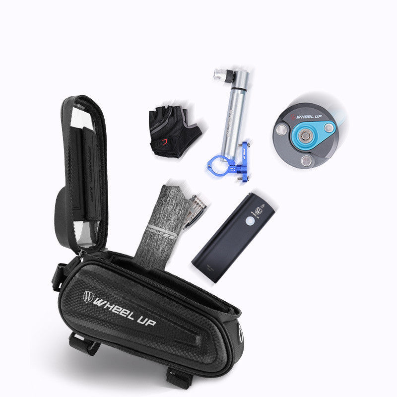 WHEEL UP Hard Shell Bike Frame Bag with Touch Screen