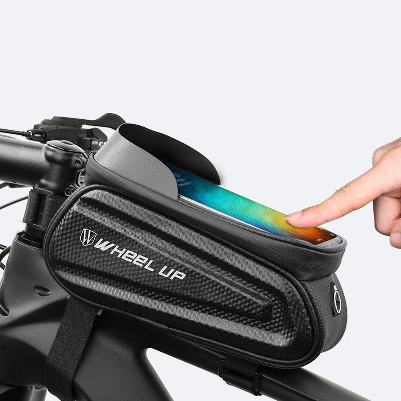 WHEEL UP Hard Shell Bike Frame Bag with Touch Screen