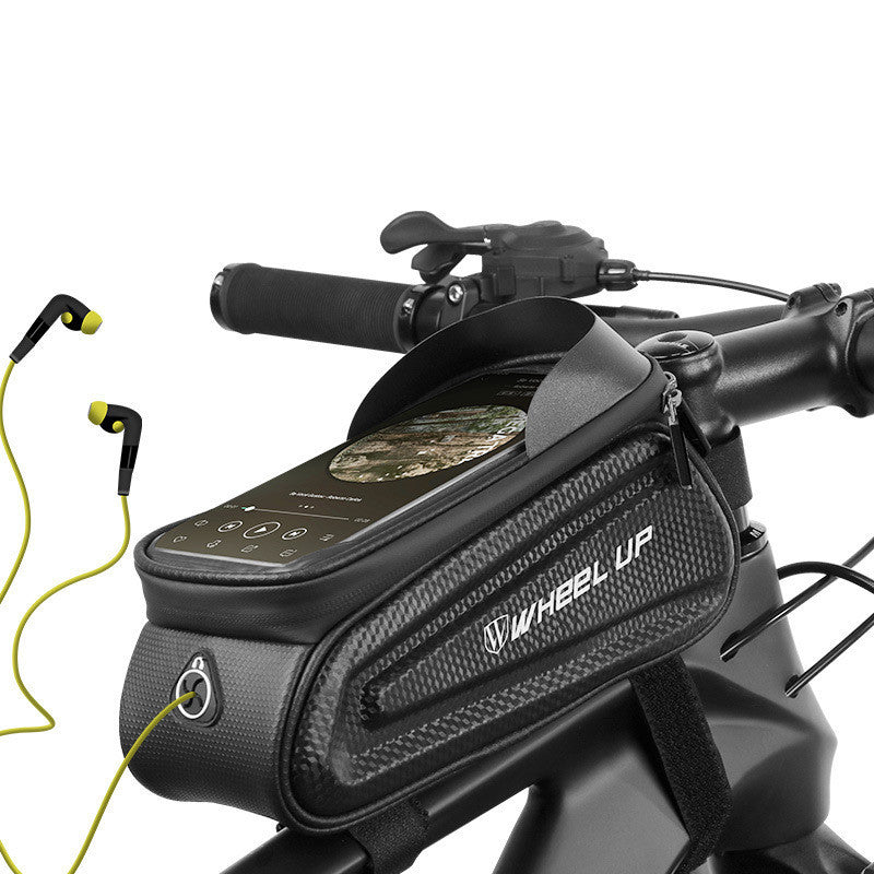 WHEEL UP Hard Shell Bike Frame Bag with Touch Screen
