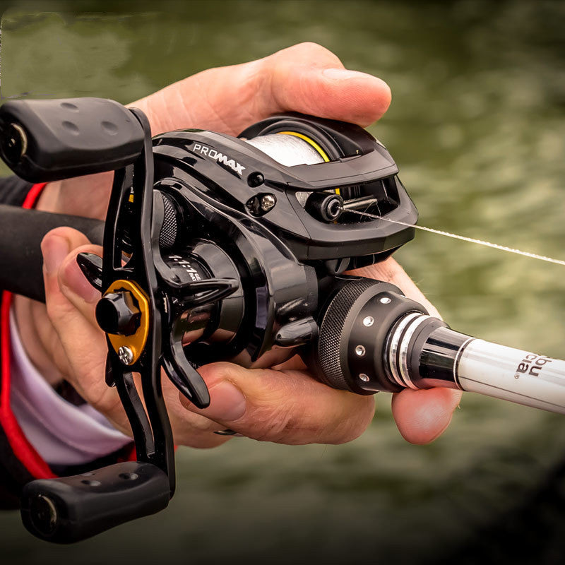 Pmax3 All-Metal Long-Throw Fishing Reel - Anti-Explosion, Double Brake