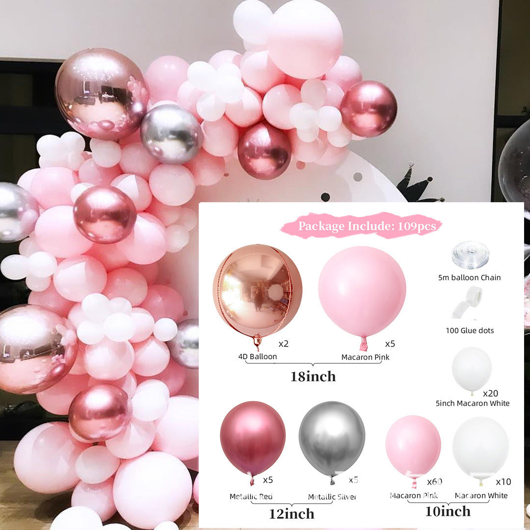 Rose Gold Balloon Set: Baby Birthday to Wedding