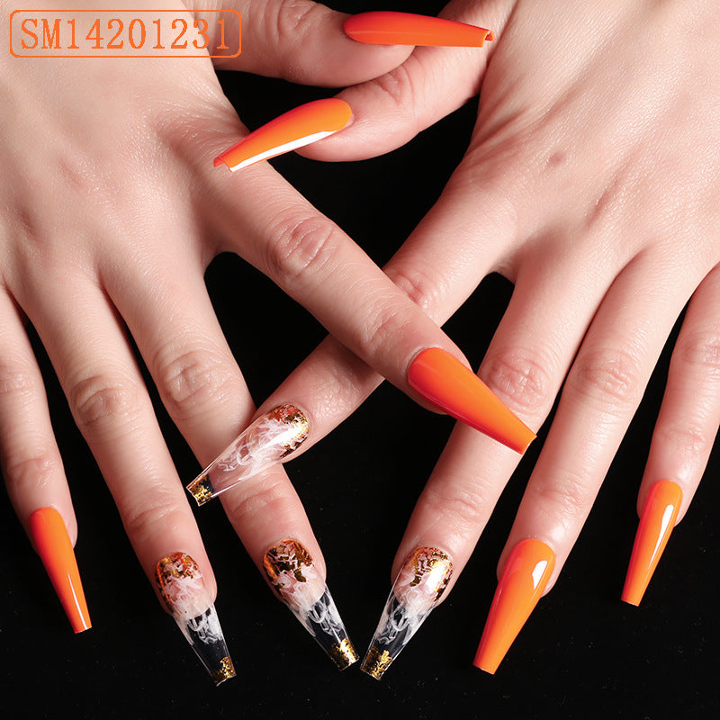 Assemble Ballet Nails Trapezoidal Coffin Fake Nails