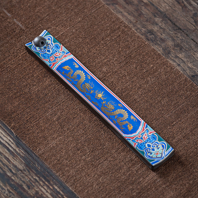 Enamel Wire Ceramic Incense Burner Antique Decor