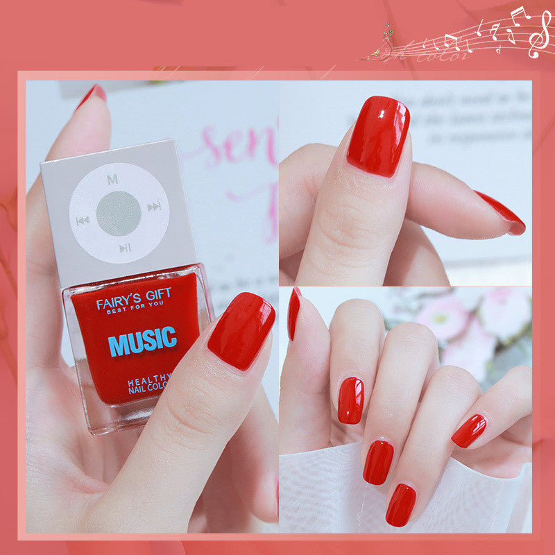 Odorless Cherry Nail Polish Non-Peelable