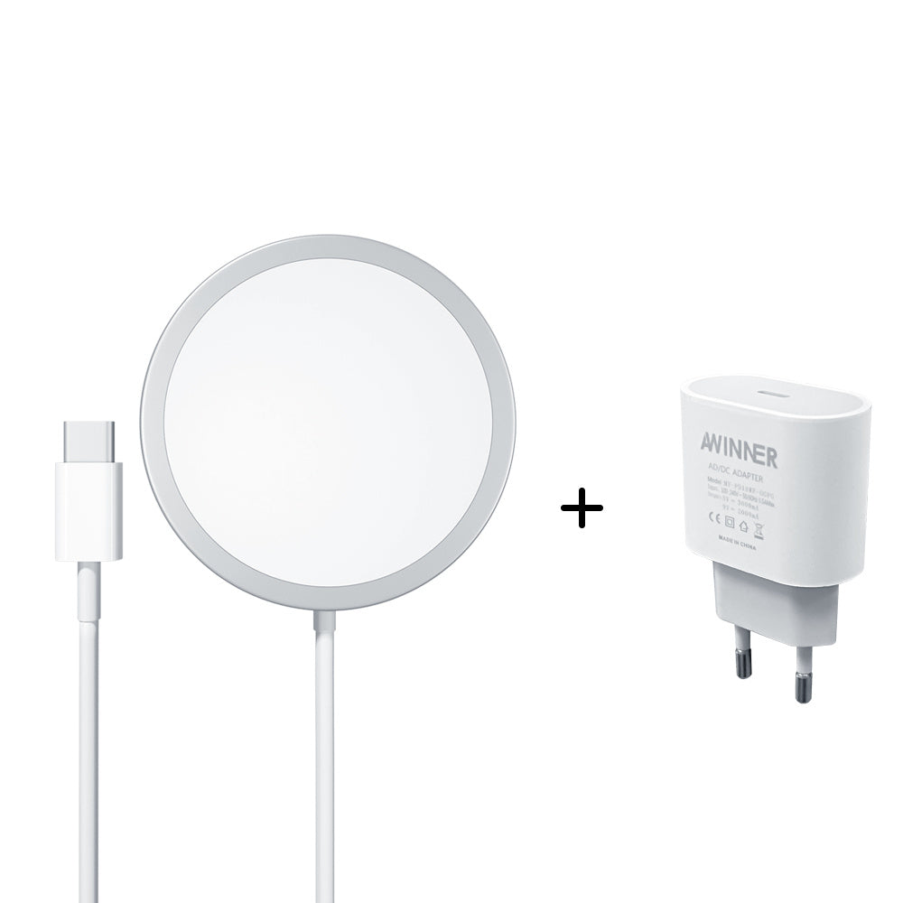 Compatible with Apple, Chargeur Magsafe Sans Fil Pour 12 Pro Max Min