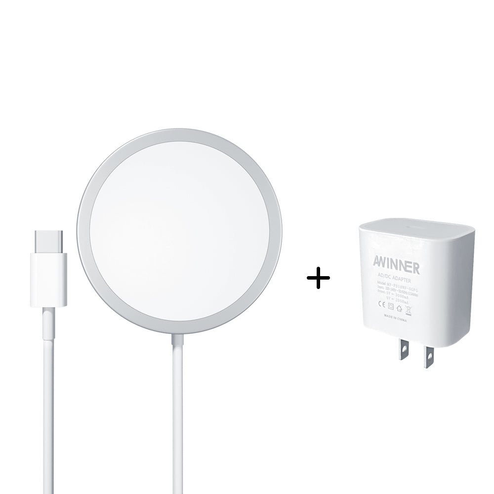 Compatible with Apple, Chargeur Magsafe Sans Fil Pour 12 Pro Max Min