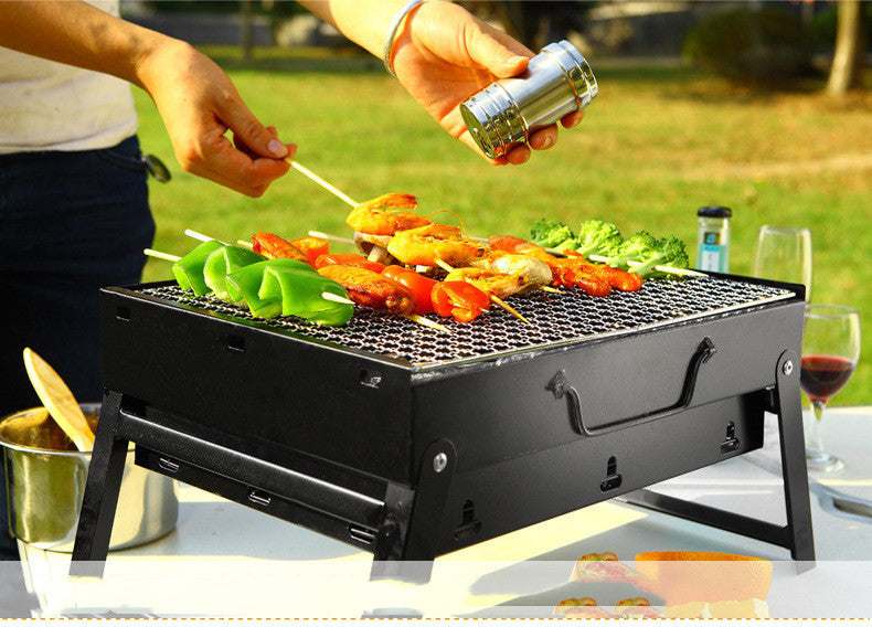 Portable Folding Charcoal BBQ Grill Outdoor