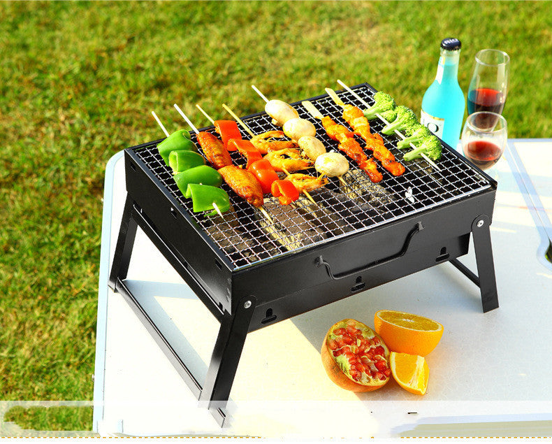 Portable Folding Charcoal BBQ Grill Outdoor