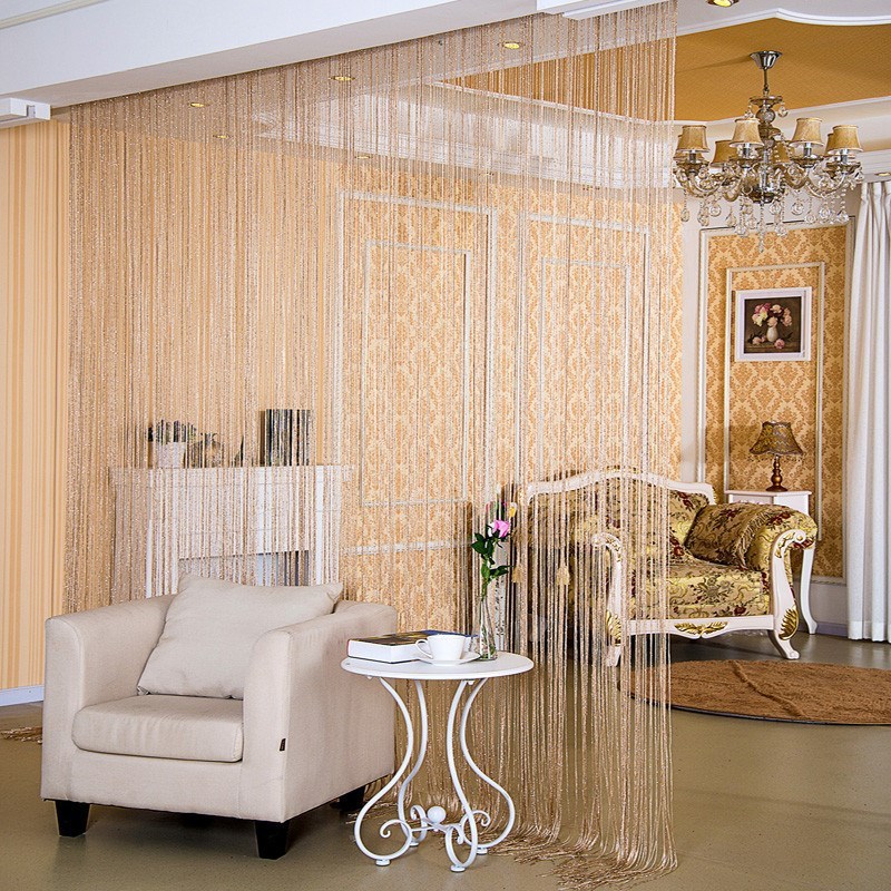 Silver Thread Door Curtain
