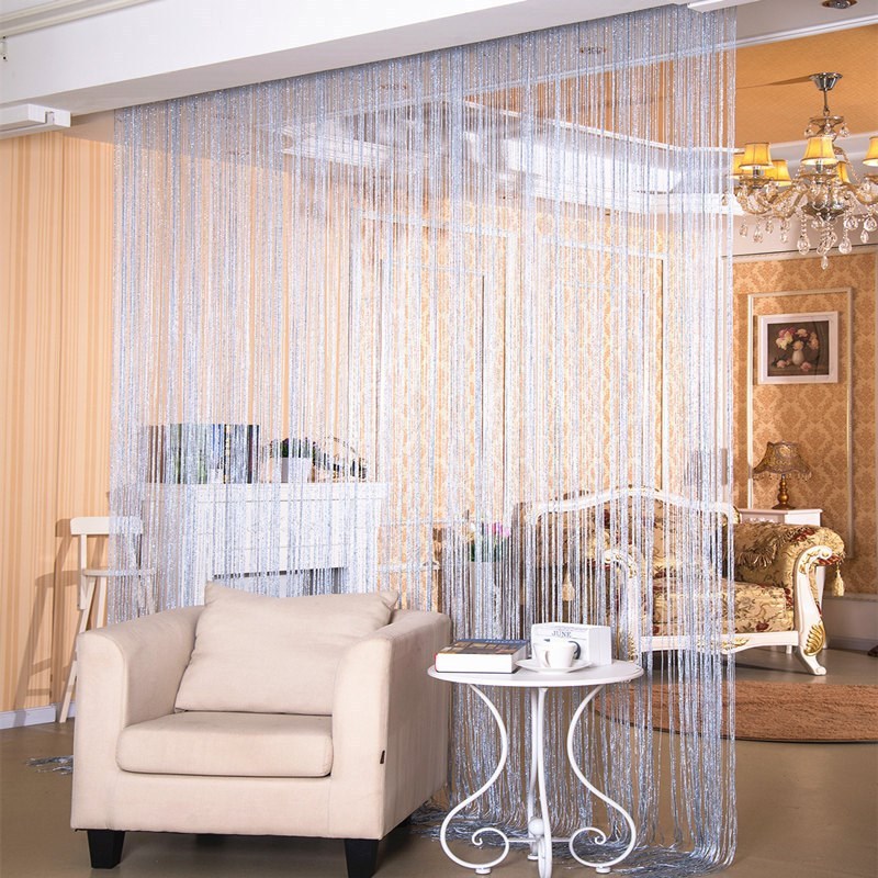 Silver Thread Door Curtain