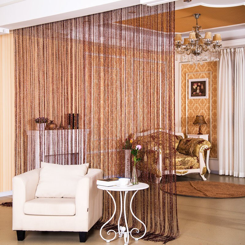 Silver Thread Door Curtain
