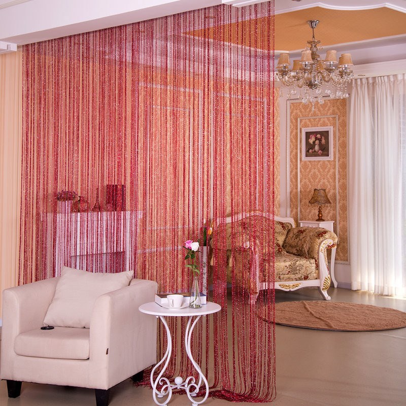 Silver Thread Door Curtain