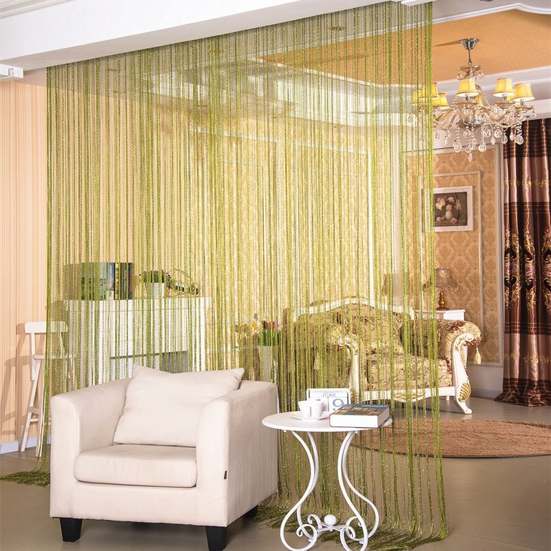 Silver Thread Door Curtain