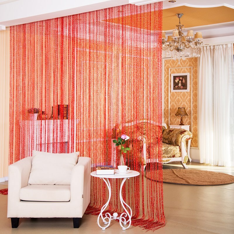 Silver Thread Door Curtain