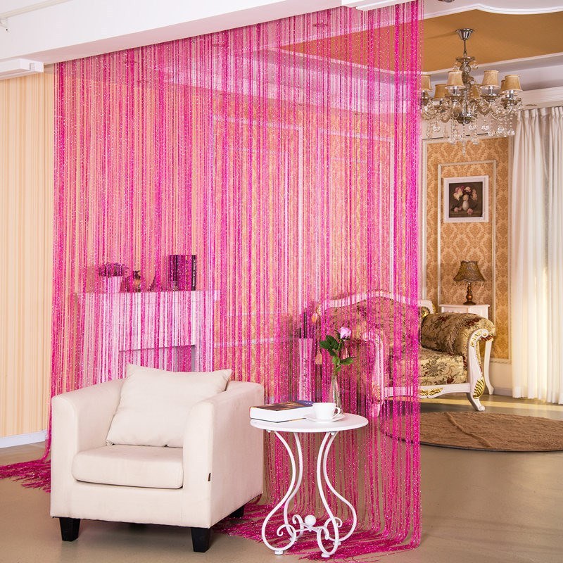 Silver Thread Door Curtain