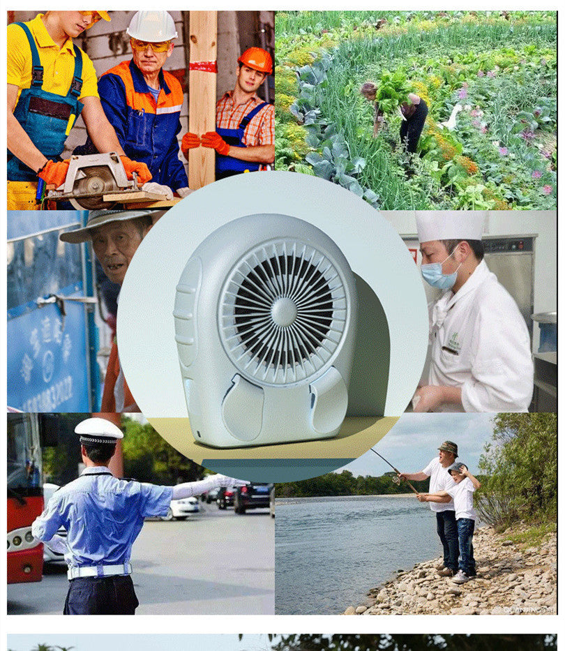 Mini Rechargeable Hanging Waist Neck Fan