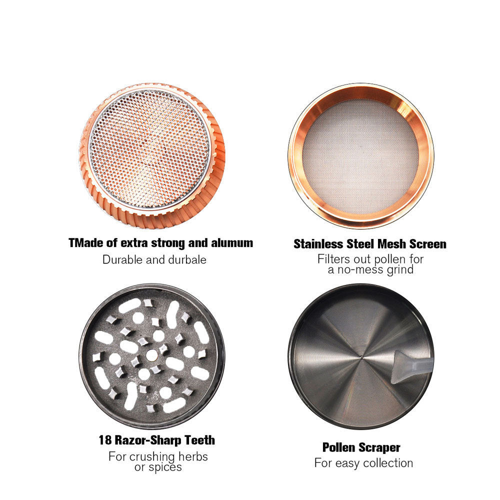 Creative Mushroom Zinc Alloy Smoke Grinder
