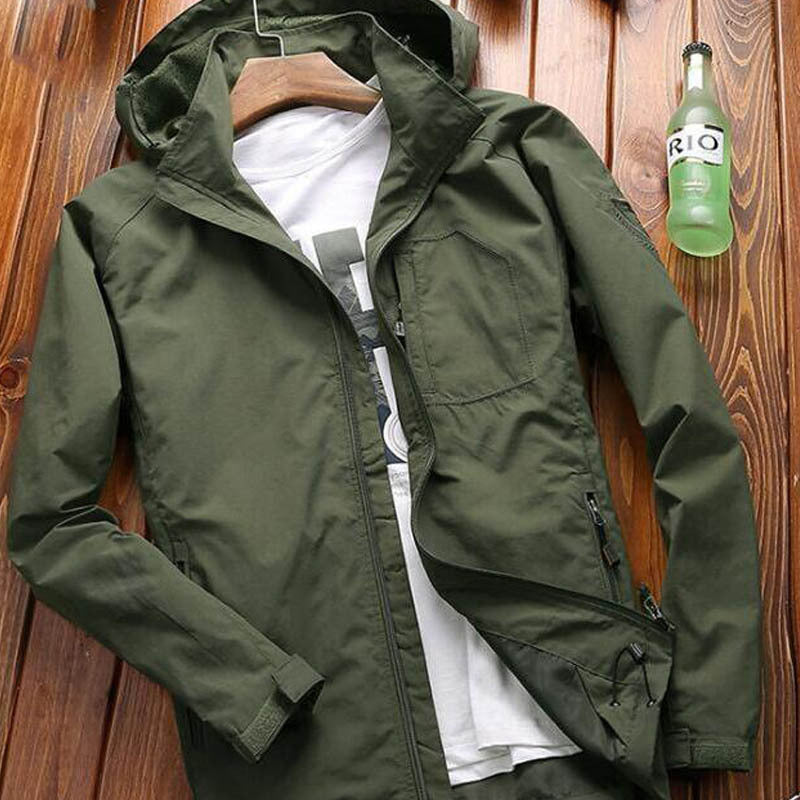 NIANJEEP Men's Outdoor Velvet Jacket