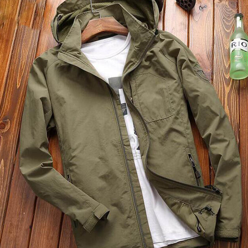 NIANJEEP Men's Outdoor Velvet Jacket