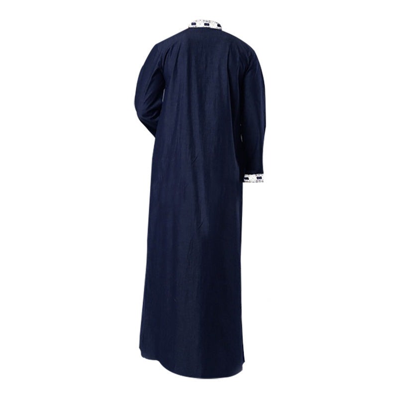 Long Sleeve Solid Color Casual Robe