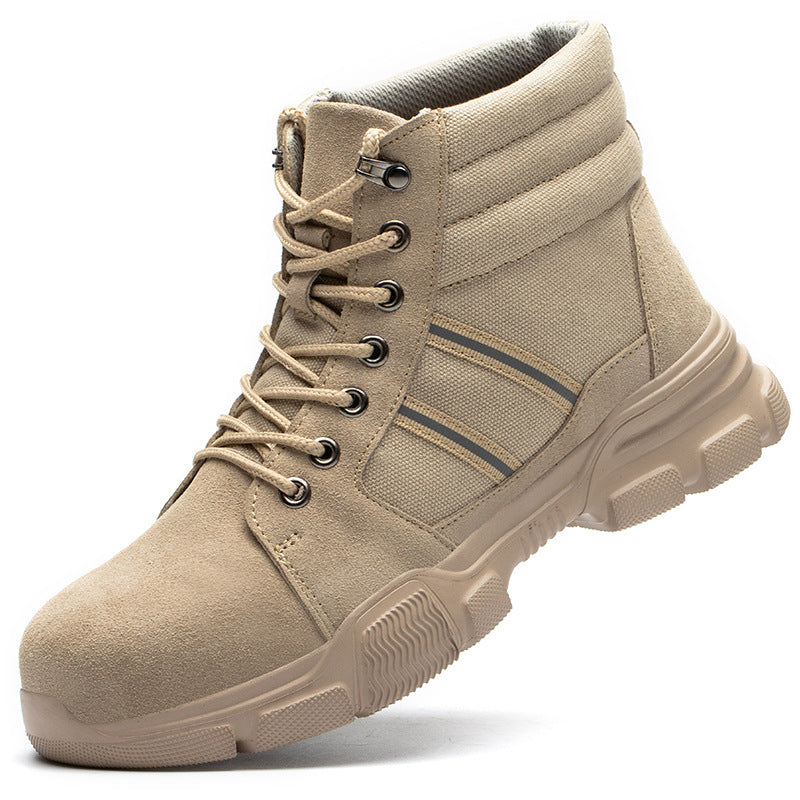 Oxford Cloth Anti-Smashing And Anti-Piercing High-Top Safety Shoes