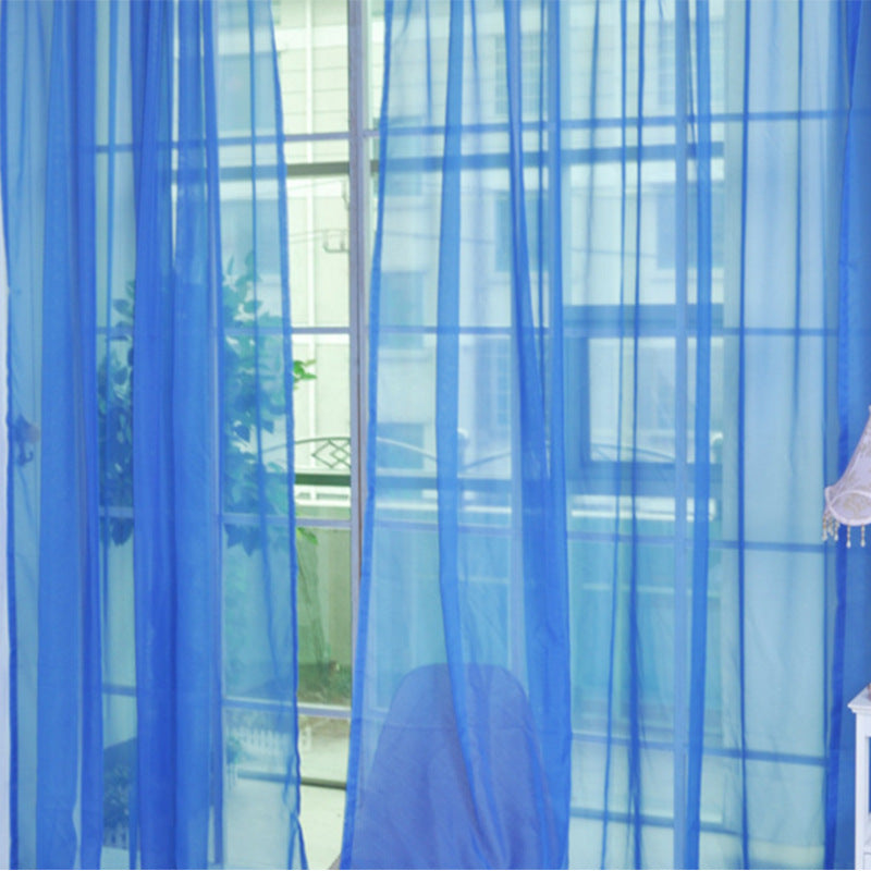 Solid Tulle Modern Sheer Curtains