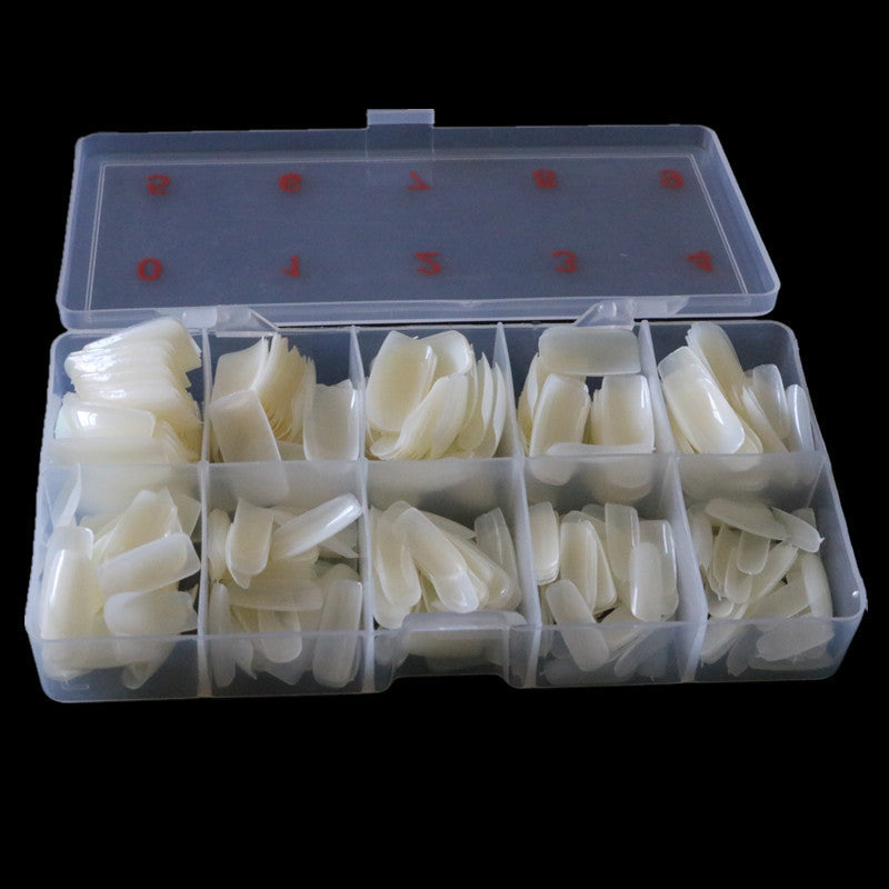 500 Piece Box Transparent Armor Nail Art Pieces