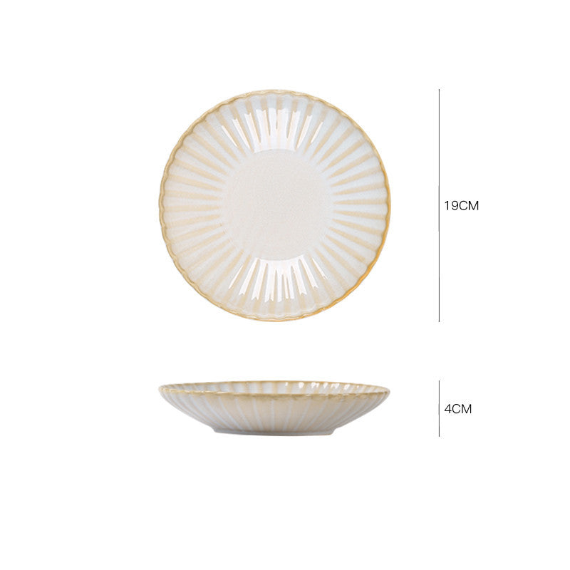 Nordic Ceramic Steak Plate Breakfast Tableware