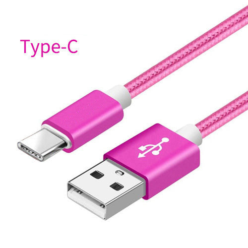 Nylon Braided V8 Charging Cable for Apple