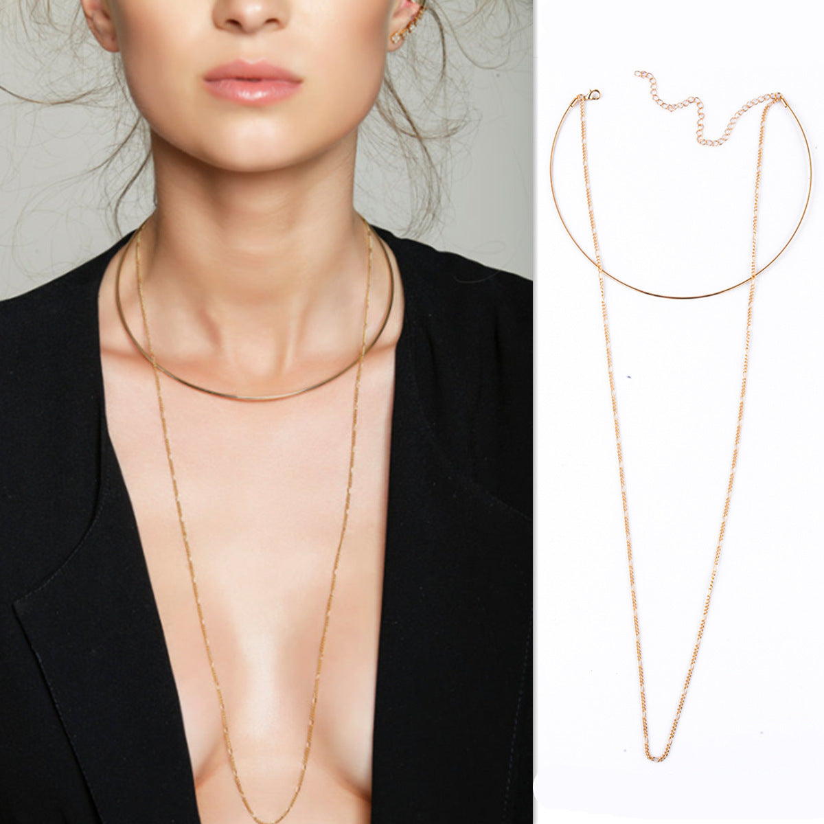 New Style Simple Metal Smooth Collar