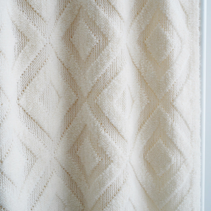 Jacquard Knitted Bed Tail Towel Winter Blanket