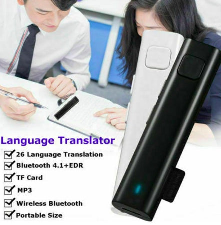Smart Mini Bluetooth Voice Translator Real Time 26 Language Device