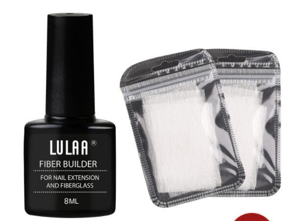 Nail Extension Fiber Set - Gel Repair Liquid with Paper-Free Support