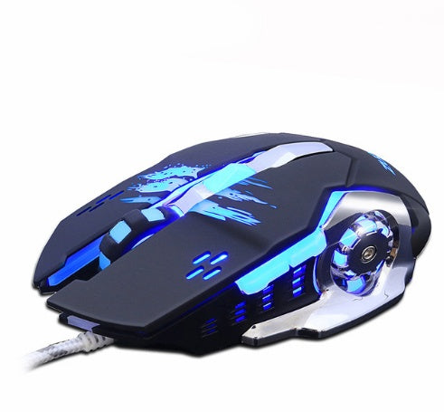 Silent Wired Gaming Mouse for Notebook Computer