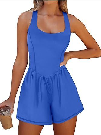 Beauty Back Hollow Out Sports Jumpsuit Casual Yoga Skirt