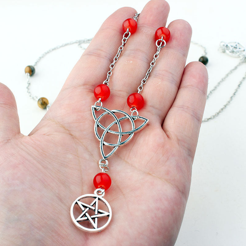 Gothic Pentagram Head Chain