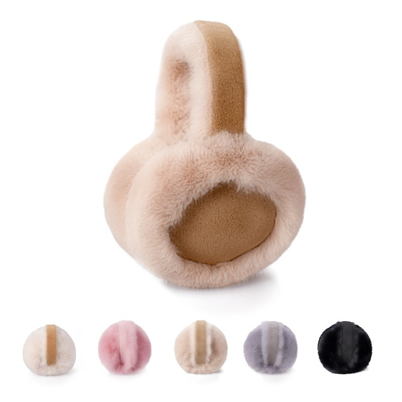 Folding Warm Women's Autumn Winter Plush Earmuffs