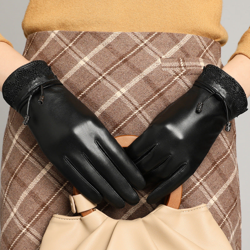 Women's Fleece-Lined Cycling Gloves