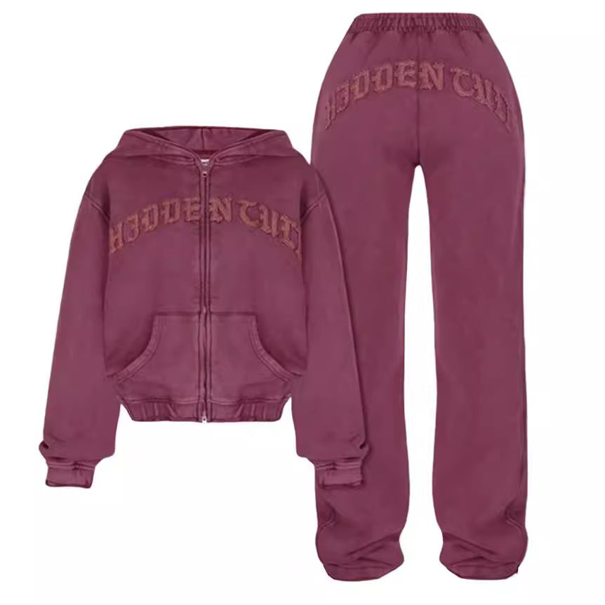 Tube Top High Waist Casual Trousers Set