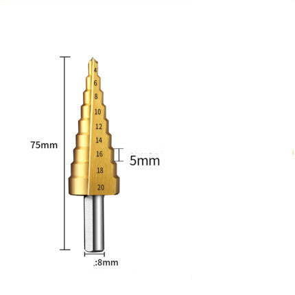 Pagoda Drill Bit Metal Hole Opener Tool