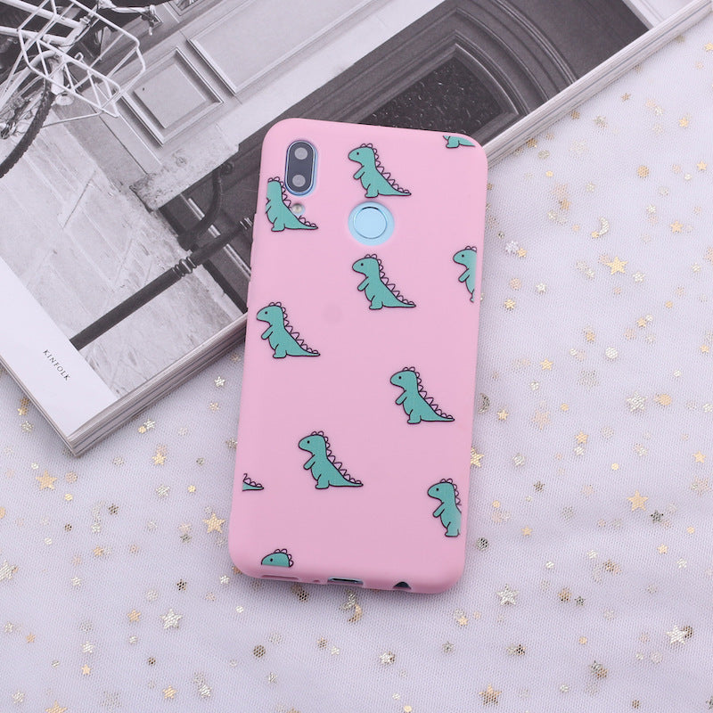 Painted dinosaur phone case