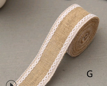 Lace Linen Roll, 5CM Wide, DIY Christmas Decor