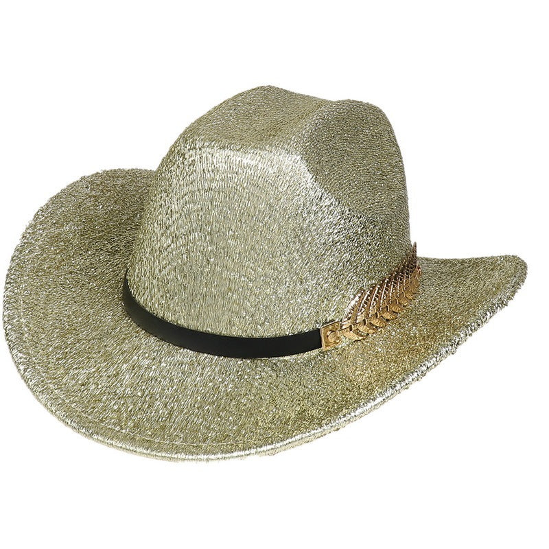 Party Dance Fluorescent Big Brim Colorful Cowboy Hat
