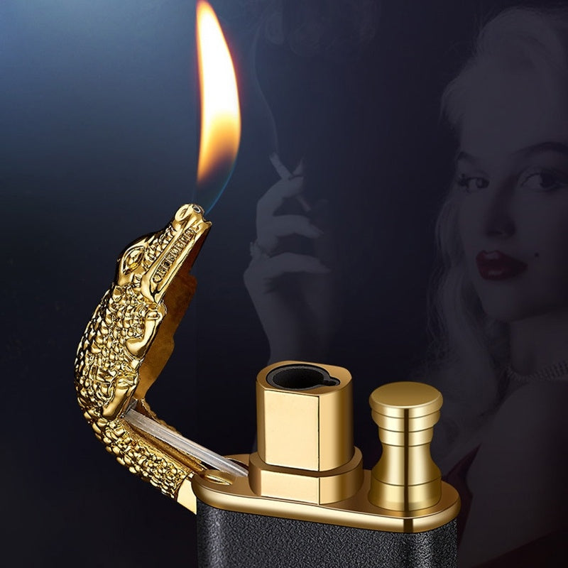 Blue Flame Double Fire Metal Lighter