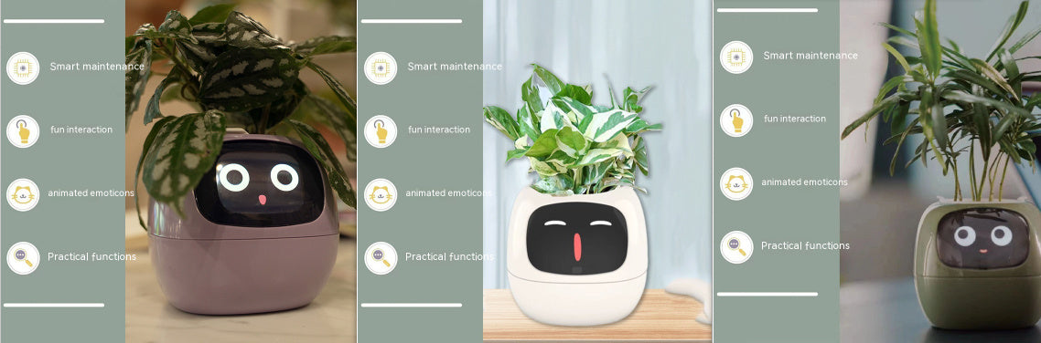 Smart AI Planter with Expressions and Sensors