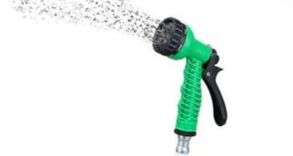 Telescopic Latex Water Hose with High-Pressure Spray Gun