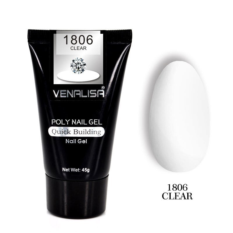 Venalisa Poly Nail Gel Kit - Transparent Crystal Camouflage Set