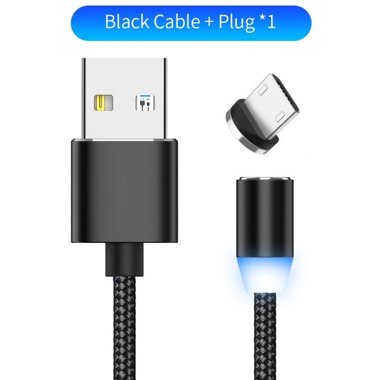 YBD 1m Magnetic LED Charging Cable for Apple