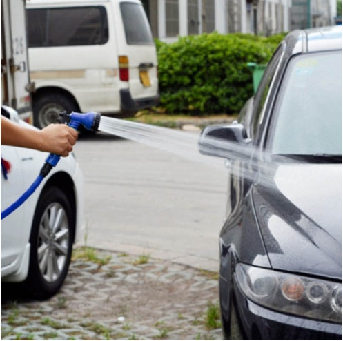 Telescopic Latex Water Hose with High-Pressure Spray Gun