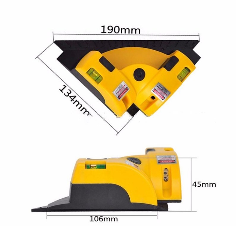 90° Laser Level Right Angle Ground Line Instrument LV-01